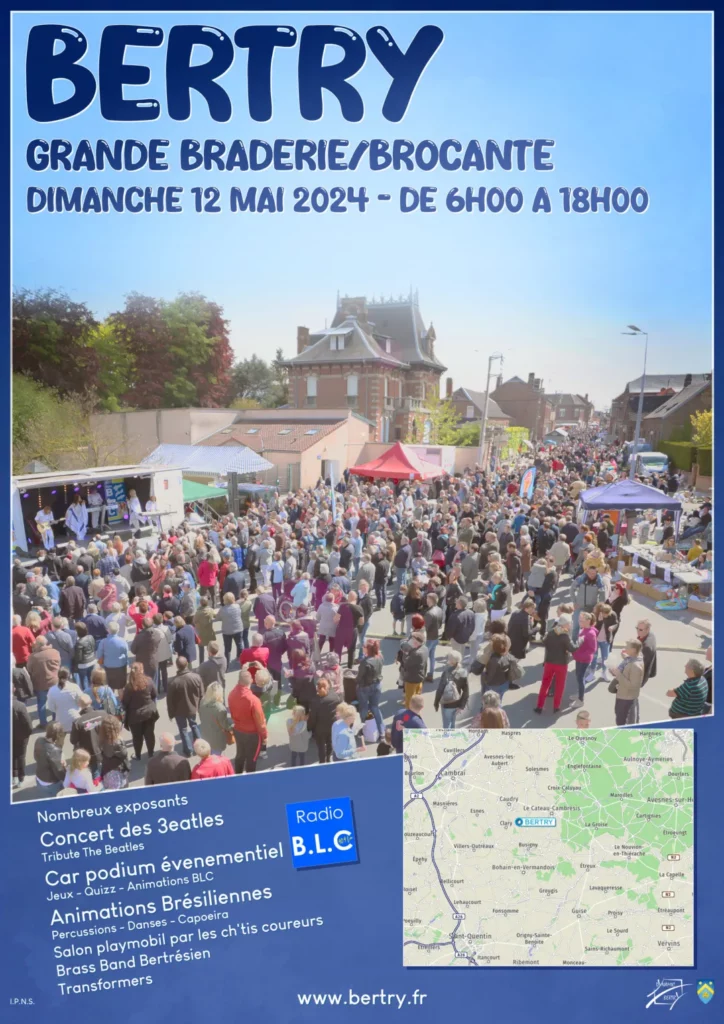 Affiche officielle Brocante de Bertry